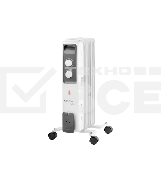Масляный обогреватель ENGY EN-2605 Cube (5 секций) белый, 1000 Вт, 10 м2, термостат