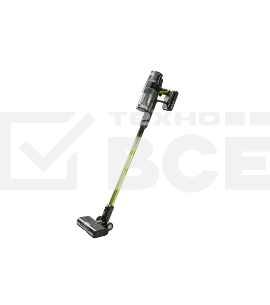 Пылесос вертикальный GREENWORKS GD24SV2 салатовый/черный, питание от аккумулятора, 160 Вт, уборка сухая, пылесборник 0.5 л (работа от АКБ max 45 мин)