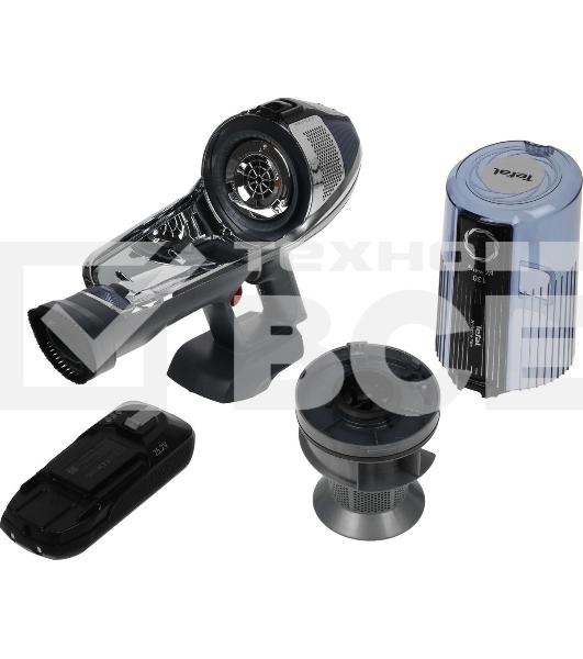 Пылесос вертикальный Tefal X-Force Flex 11.60 Aqua TY9890WO, синий/серый