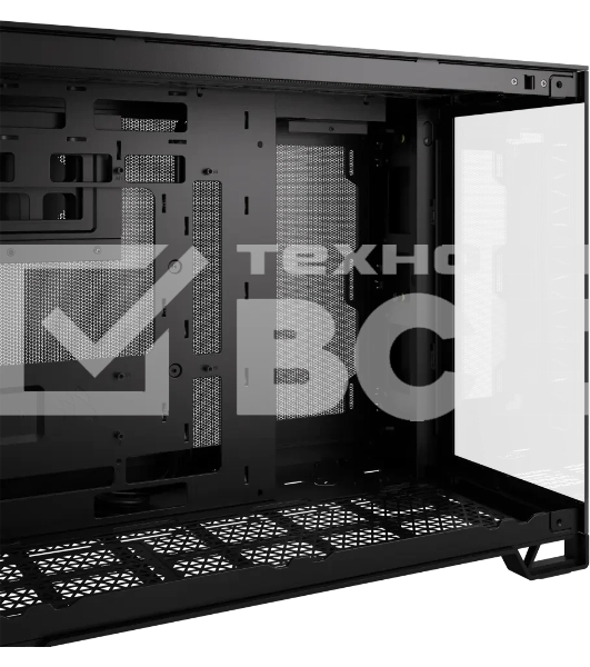 Компьютерный корпус без блока питания Corsair 2500X Airflow, Midi-Tower, TG, no fan, 2xUSB-A 3.2, 1xUSB 3.2 Type-C, mATX, mITX черный
