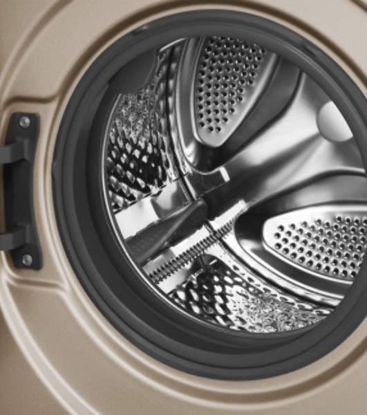 Стиральная машина Weissgauff WM 59411 Direct Drive Inverter Steam Champagne золотистая, загрузка фронтальная 11кг, 1400 об/мин., класс: A+++