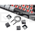 Клавиатура проводная Oklick K600X механическая черный/серый USB Multimedia for gamer LED, фото16