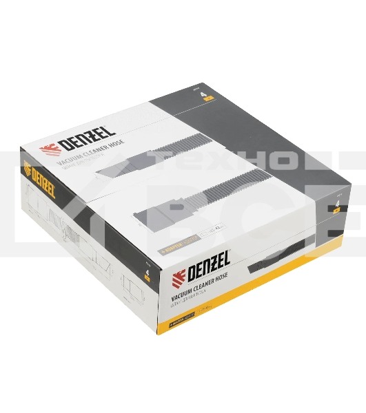 Шланг для пылесоса 4 м с адаптерами для Denzel RVC20, RVC30, LVC20, LVC30