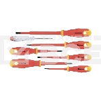 Набор отверток Сибртех диэлектрических до 1000в тестер crv двухкомпонентные рукоятки (7 шт.), фото 1