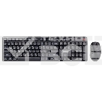 Комплект клавиатура+мышь Smartbuy 106AG беспроводной, USB, 1600 DPI, чёрный, фото 1