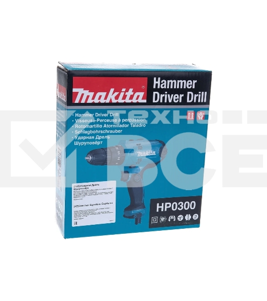 Дрель Makita HP0300, 320Вт, сетевая, ударная