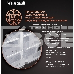 Холодильник Weissgauff WCD 450 INOX GLASS нержавеющая сталь трехкамерный side-by-side 286/141л морозилка снизу, фото5