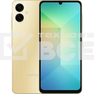 Смартфон Samsung Galaxy A06, 4/128Gb, золотистый