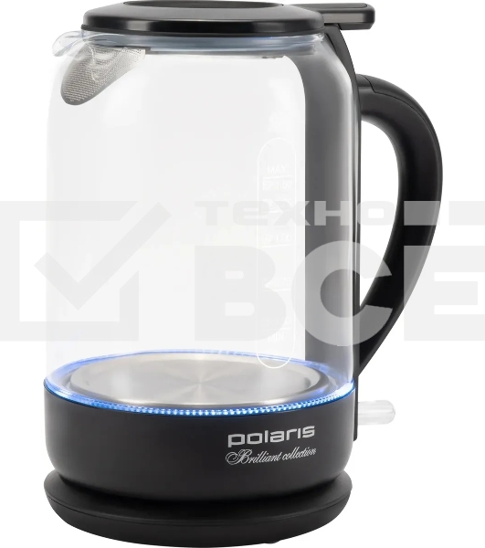 Чайник электрический Polaris PWK1753CGL черный Чайник стекло