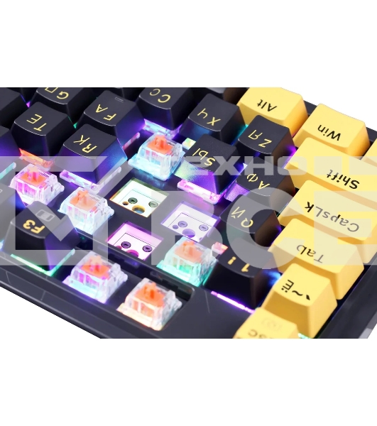Клавиатура Redragon Elf (71664) проводная, USB, черный/фиолетовый