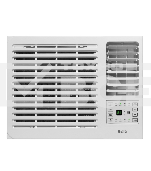 Кондиционер оконный Ballu BWC-09 AC 9000 BTU, 24 м², 49 дБ, охлаждение, осушение, белый