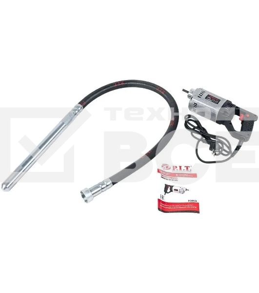 Вибратор электрический ручной для бетона P.I.T. P31035 1100 Вт, 1.5 л.с, 1300 виб/мин, длина вала 1.5 м