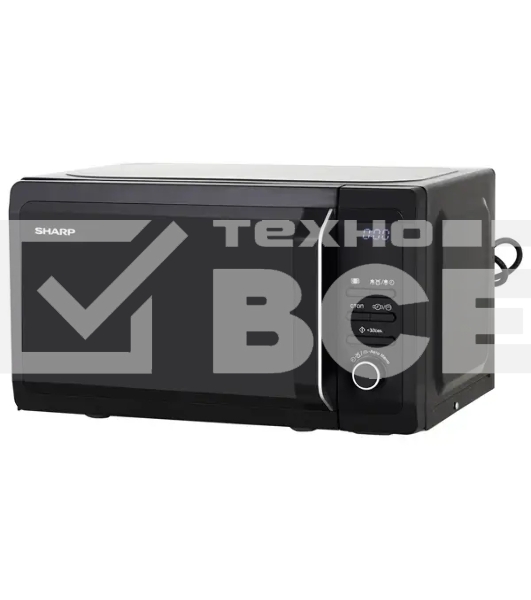 Микроволновая печь Sharp R2852RK / 20 л, 800 Вт, эмаль, черный