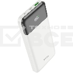 Портативный аккумулятор Hoco J102 Cool figure 10000mAh QC3.0/PD3.0 20W 3A USB-A/USB-C белый (J102 COOL FIGURE WHITE), фото 1