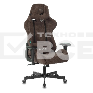 Кресло игровое Бюрократ VIKING KNIGHT LT10 FABRIC коричневый крестовина металл/пластик