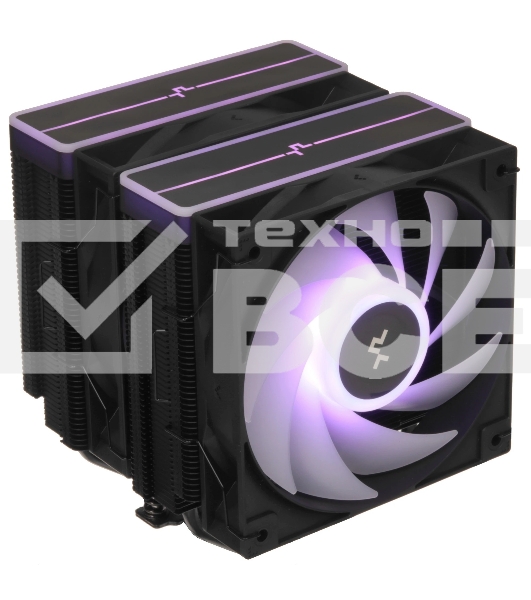 Кулер для процессора DEEPCOOL AG620 BK ARGB V2 черный 120мм алюминий+медь 1850rpm 29.4db 4-pin 260W 157мм