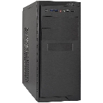 Компьютерный корпус Minitower ExeGate MA-372UX-UNS450 (mATX, БП UNS450 с вент. 12см, 2хUSB+2хUSB3.0, аудио, черный), фото 1
