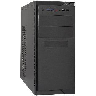 Компьютерный корпус Minitower ExeGate MA-372UX-UNS450 (mATX, БП UNS450 с вент. 12см, 2хUSB+2хUSB3.0, аудио, черный)