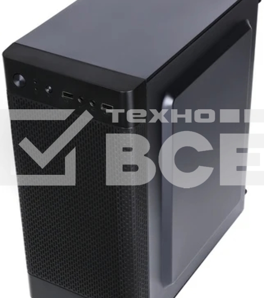 Компьютерный корпус Accord Q03B черный без БП mATX 2xUSB 3.0 audio