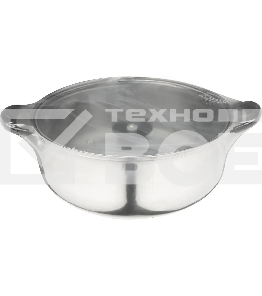 Кастрюля Promo, объем 2,9 л, из нержавеющей стали с крышкой из жаропрочного стекла 104615