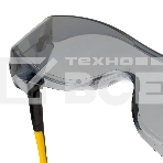 Очки защитные Denzel открытые, поликарбонатные, увеличенная дымчатая линза, регулируемые дужки, фото6