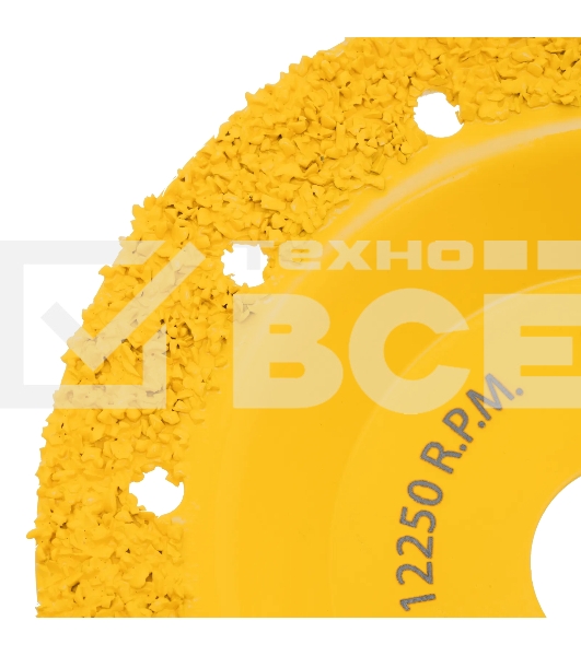 Чашка твердосплавная зачистная Denzel 125 мм, плоская, среднее зерно #16