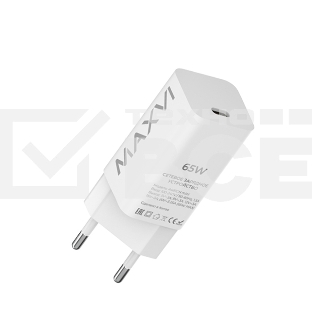 Сетевое зарядное устройство Maxvi A481GN mini 65W, USB-C, белый