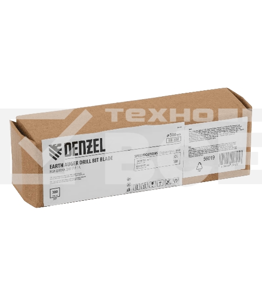 Нож шнека для грунта Denzel ER-300, диаметр 300 мм, комплект 2 шт