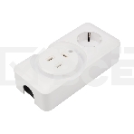 Розетка РШ/Евро Rexant двойная для электрической плиты 32 А/16 A, 250 В, 2Р+РЕ (ОУ) белая, фото 1