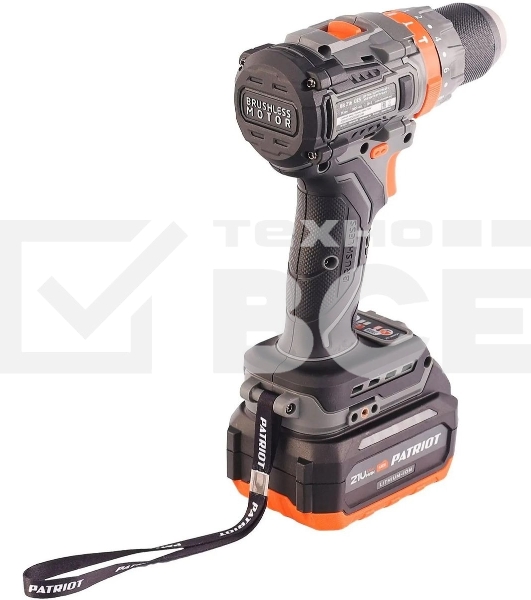 Дрель-шуруповерт Patriot BR 216UES, 21 В, 2 Ач, 85 Нм, бесщеточный
