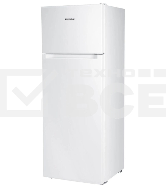 Холодильник Hyundai CT2551WT белый двухкамерный 166/40л морозилка сверху