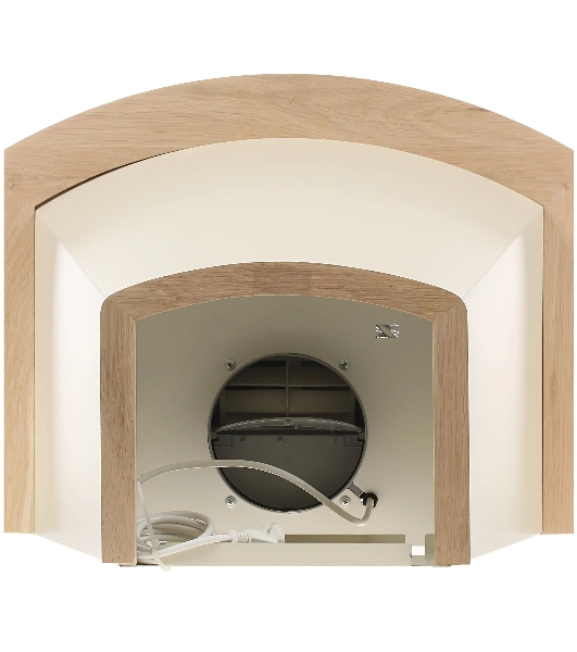 Вытяжка каминная Elikor Ротонда 60П-650-П3Л бежевый/дуб, 60 см, 650 куб. м/ч, 60 дБ
