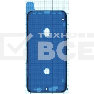 Водозащитная прокладка (проклейка) для iPhone XR, черная