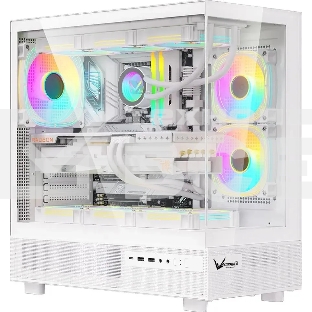 Компьютерный корпус AeroCool / Formula Crystal Z8 COSMIC белый без БП ATX 3x120mm 5x140mm 1xUSB2.0 1xUSB3.0 1xUSB3.1 audio bott PSU