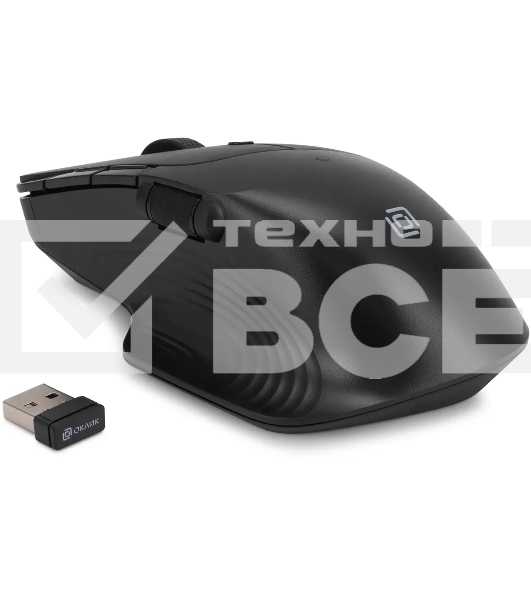 Мышь беспроводная Oklick 501MW черный, 2400 dpi, радиоканал, USB, кнопки - 6