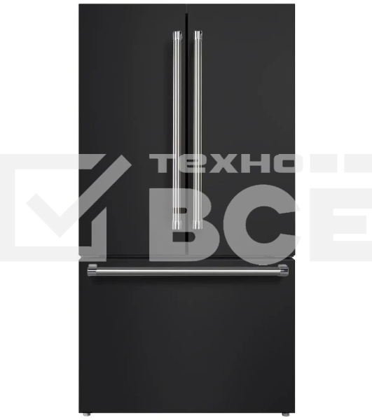 Холодильник LEX LFD595BxID черная сталь двухкамерный 404/177л морозилка снизу, No Frost, Side by Side