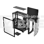 Корпус без блока питания PCCooler C3D510 BK, Mesh Mid Tower, черный, TG, 0.7 SPCC, no fans E-ATX, ATX, mATX, mITX 170/390/205mm 2x2.5