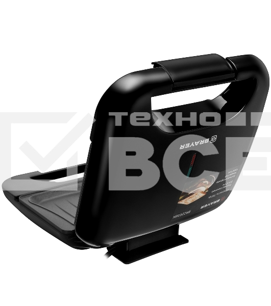 Сэндвичница BRAYER BR2203BK 750 Вт, чёрный