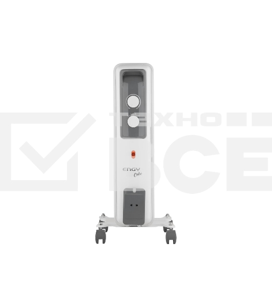 Масляный обогреватель ENGY EN-2605 Cube (5 секций) белый, 1000 Вт, 10 м2, термостат