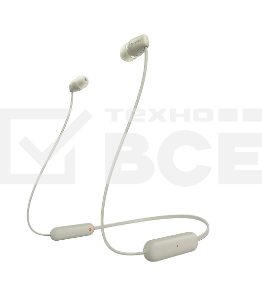 Наушники Sony WI-C100  бежевый