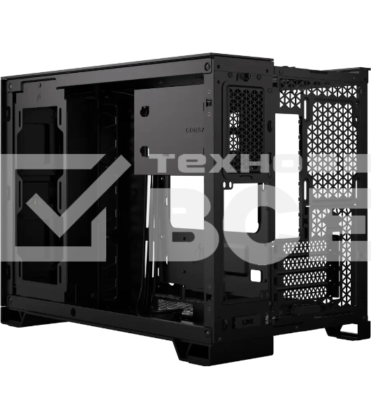 Компьютерный корпус без блока питания Corsair 2500X Airflow, Midi-Tower, TG, no fan, 2xUSB-A 3.2, 1xUSB 3.2 Type-C, mATX, mITX черный