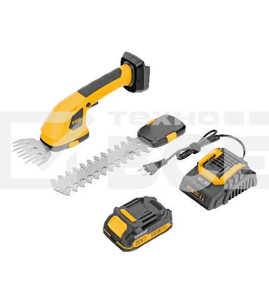 Ножницы-кусторез аккумуляторные Denzel GS-20, Li-Ion, 20 В