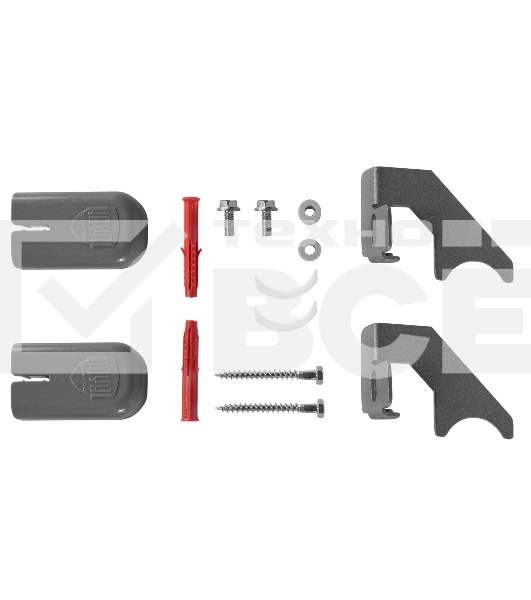 Комплект настенных регулируемых кронштейнов Royal Thermo Design 100, серебристые