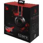Гарнитура Bloody G200 чёрный-красный, проводная, 3.5 мм, подсветка, фото3
