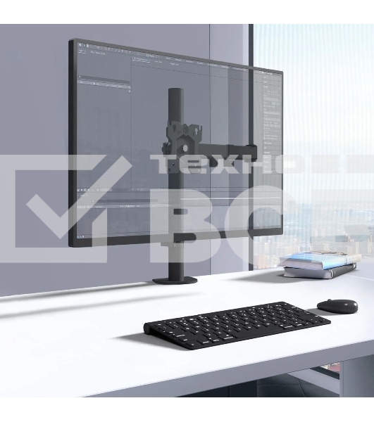 Кронштейн ONKRON D121E для монитора 13'-32' настольный, черный