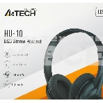 Гарнитура проводная с микрофоном A4Tech HU-10 черный 2м накладные USB оголовье, фото4
