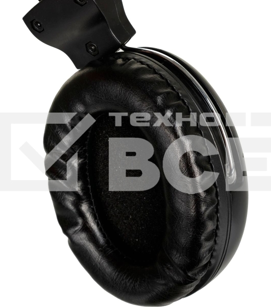 Гарнитура проводная с микрофоном A4Tech HU-30 черный 2м накладные USB оголовье