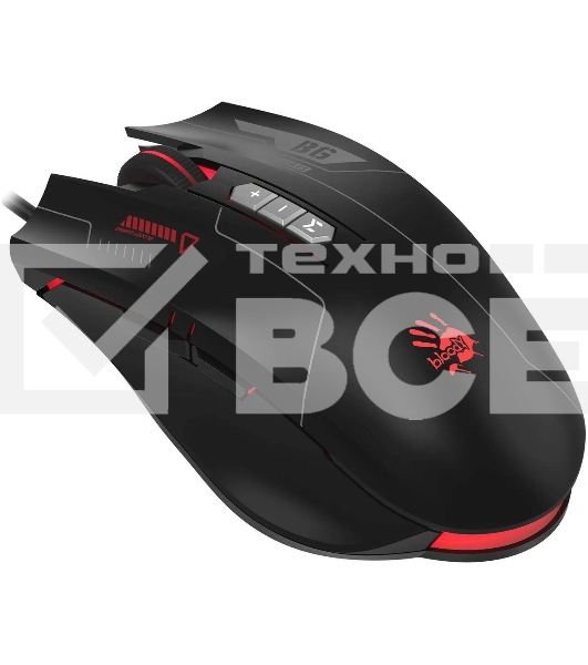 Мышь проводная A4Tech Bloody ES7 черный, 6000 dpi, USB, кнопки - 8