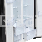 Холодильник Hyundai CS4505F черная сталь двухкамерный Side by Side 271/165л морозилка сбоку, фото4