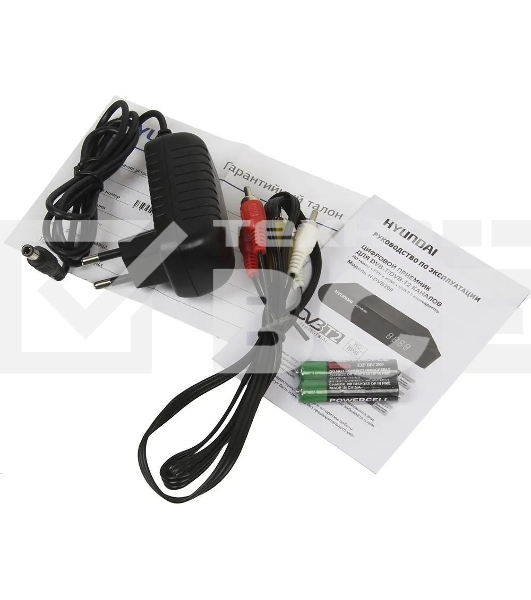 Приставка для цифрового ТВ Hyundai H-DVB200 черный, DVB-T2, DVB-T, DVB-C, HDMI, USB 2.0